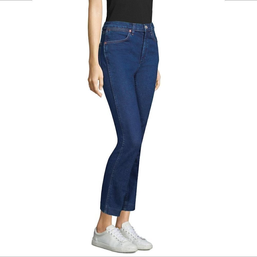 Rag & Bone vintage cigarette jeans denim women broken bloo ankle new 27